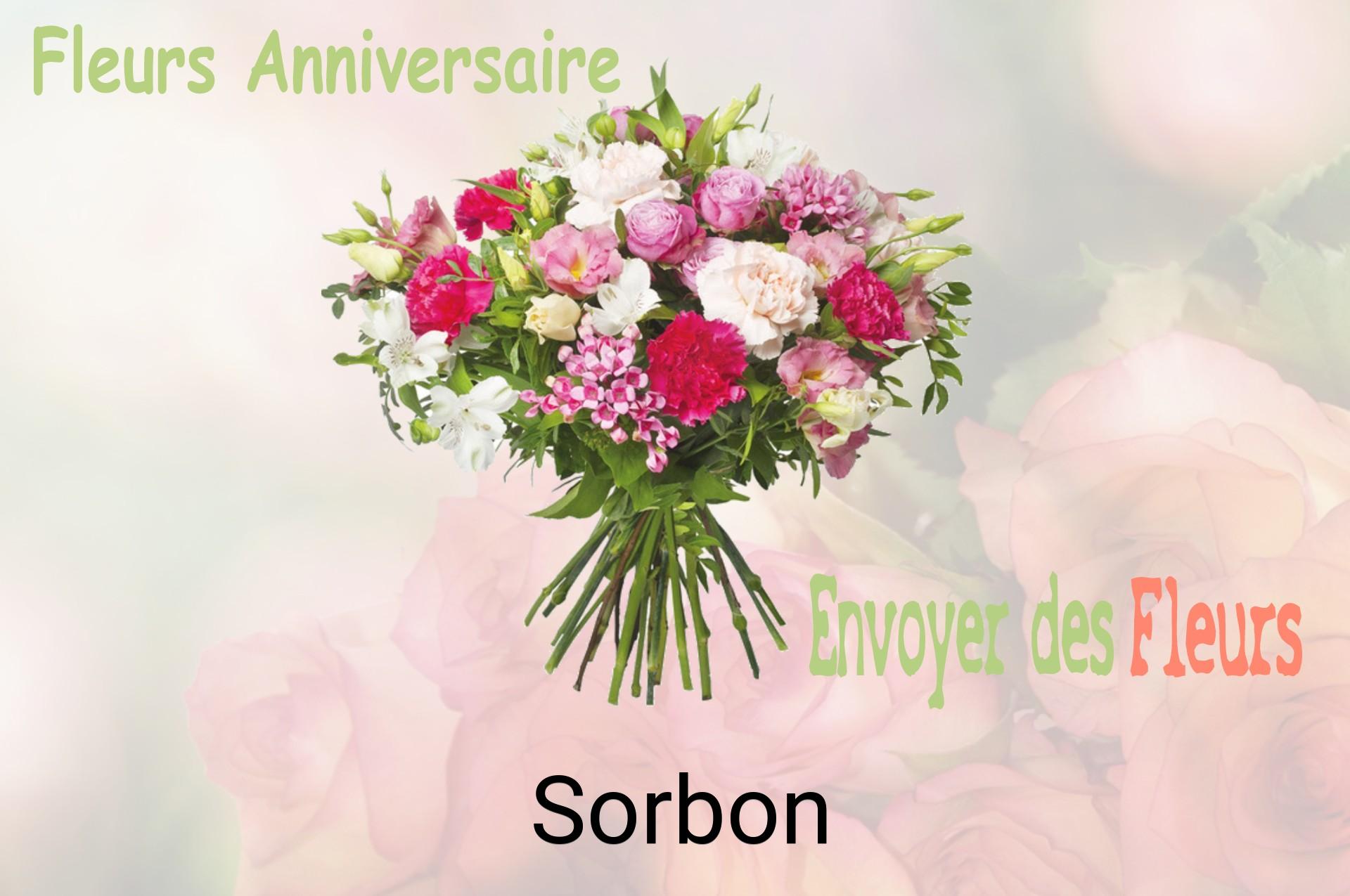Bouquet de fleurs d’anniversaire livré à Sorbon
